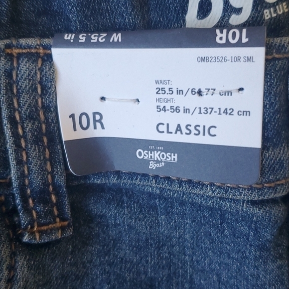 NWT Boys Oshkosh B'gosh Jeans Size 10R - Picture 2 of 4